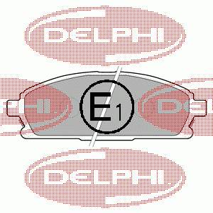 Передні тормозні колодки LP1659 Delphi