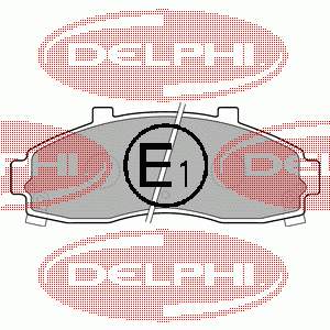 LP1664 Delphi колодки гальмівні передні, дискові