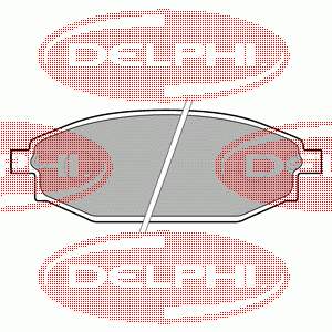 LP1665 Delphi Передні гальмівні колодки