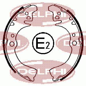 Колодки гальмові задні, барабанні Delphi LS1509 ціна, від 13.15 USD