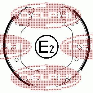 Купити LS1715 Delphi Колодки гальмові задні, барабанні