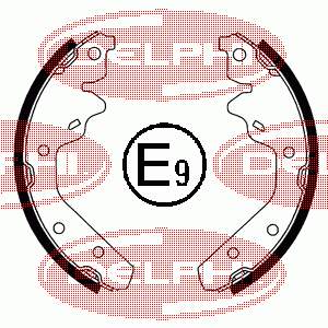 Колодки гальмові задні, барабанні Delphi LS1820 ціна, від 21.70 USD