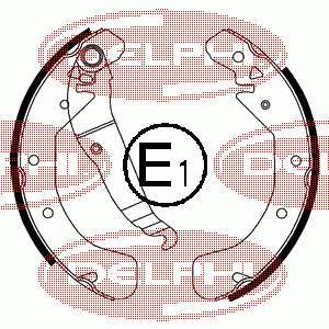 Колодки гальмові задні, барабанні Delphi LS1829 ціна, від 21.68 USD