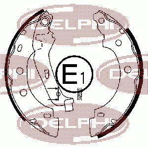 Колодки гальмові задні, барабанні Delphi LS1842 ціна, від 22.72 USD