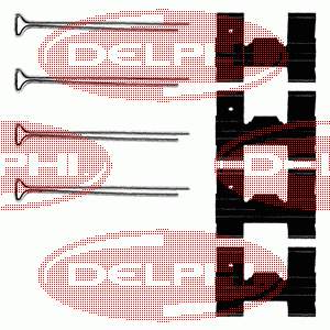 Купити LX0023 Delphi Ремкомплект передніх гальм