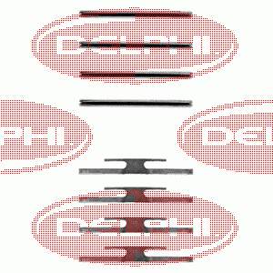 LX0055 Delphi ремкомплект гальмівних колодок
