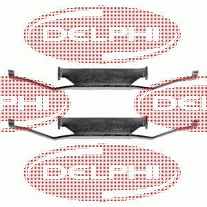 Комплект пружинок кріплення дискових колодок, передніх Delphi LX0074 ціна, від 4.05 USD