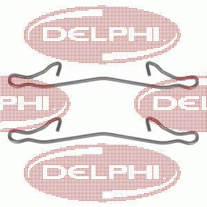 Комплект пружинок кріплення дискових колодок, передніх Delphi LX0088 ціна, від 3.25 USD