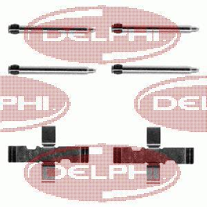 LX0095 Delphi ремкомплект гальмівних колодок