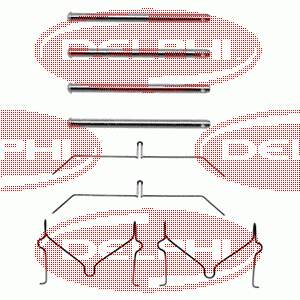 Ремкомплект гальмівних колодок LX0145 Delphi