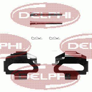 LX0150 Delphi ремкомплект гальмівних колодок
