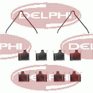 Купити LX0229 Delphi Ремкомплект гальмівних колодок