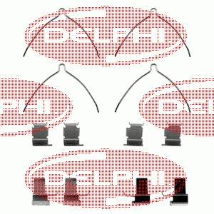 LX0258 Delphi ремкомплект гальмівних колодок