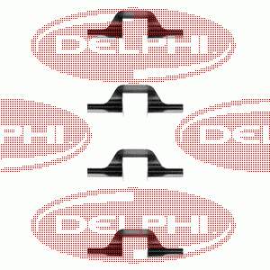 LX0260 Delphi комплект пружинок кріплення дискових колодок, задніх