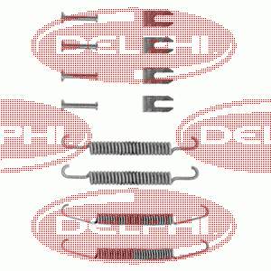 Монтажний комплект задніх барабанних колодок LY1037 Delphi