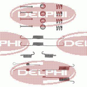 LY1039 Delphi монтажний комплект задніх барабанних колодок
