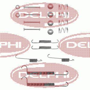 Купити LY1048 Delphi Монтажний комплект задніх барабанних колодок