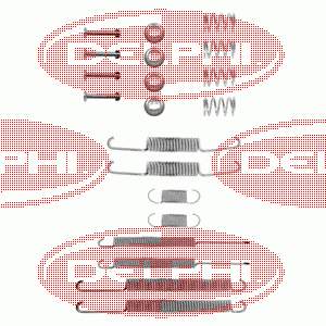 Купити LY1098 Delphi Монтажний комплект задніх барабанних колодок