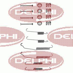 LY1102 Delphi монтажний комплект задніх барабанних колодок