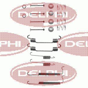 Монтажний комплект задніх барабанних колодок Delphi LY1134 ціна, від 5.57 USD