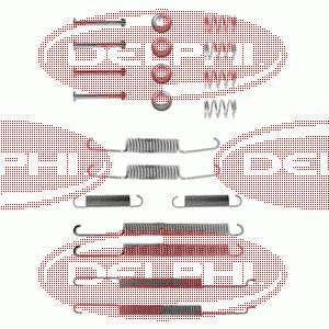 LY1206 Delphi Монтажний комплект задніх барабанних колодок