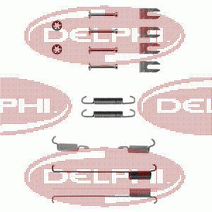Ремкомплект гальмівних колодок Delphi LY1214 ціна, від 4.80 USD