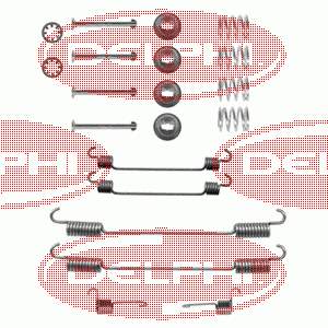 LY1215 Delphi Монтажний комплект задніх барабанних колодок