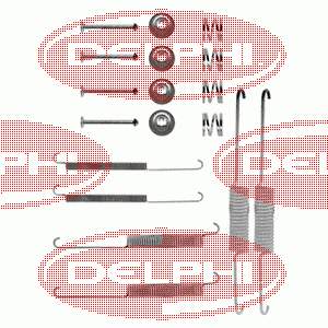 LY1233 Delphi монтажний комплект задніх барабанних колодок