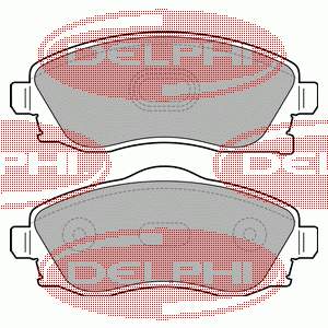 Купити LP1676 Delphi Колодки гальмівні передні, дискові