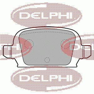 Задні дискові колодки Delphi LP1677