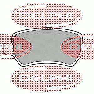 Задні гальмівні колодки LP1681 Delphi