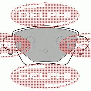 Задні дискові колодки Delphi LP1682