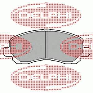Купити LP1684 Delphi Колодки гальмівні передні, дискові