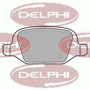 Задні гальмівні колодки LP1685 Delphi