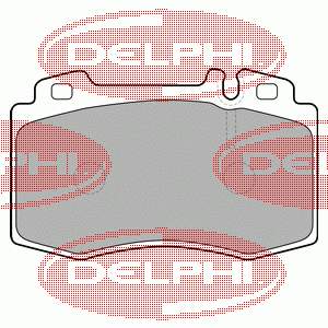 LP1688 Delphi колодки гальмівні передні, дискові