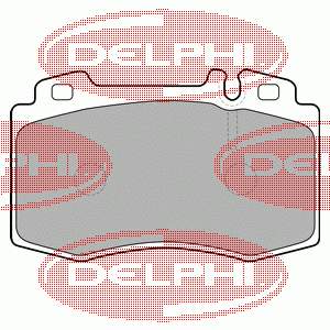 LP1688 Delphi Передні гальмівні колодки