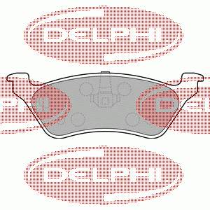 Задні гальмівні колодки LP1694 Delphi