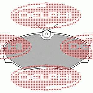 LP1695 Delphi Передні гальмівні колодки