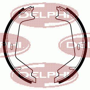 Колодки ручника LS1884 Delphi