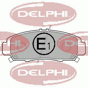 LP1704 Delphi колодки гальмівні передні, дискові