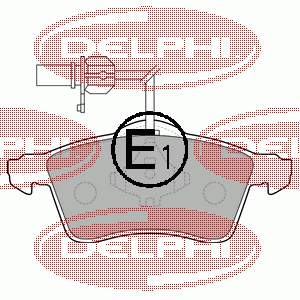 Гальмівні колодки Delphi LP1707 ціна, від 18.70 USD