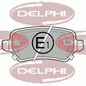 Задні гальмівні колодки LP1717 Delphi