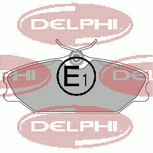LP1744 Delphi колодки гальмівні передні, дискові