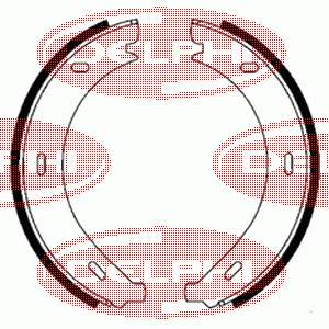 Купити LS1902 Delphi Гальмівні колодки гальма стоянки