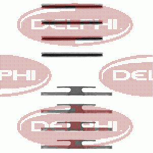 Ремкомплект гальмівних колодок Delphi LX0035 ціна, від 3.40 USD
