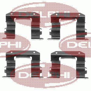 LX0238 Delphi комплект пружинок кріплення дискових колодок, передніх