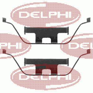 LX0295 Delphi Комплект пружинок кріплення дискових колодок, задніх