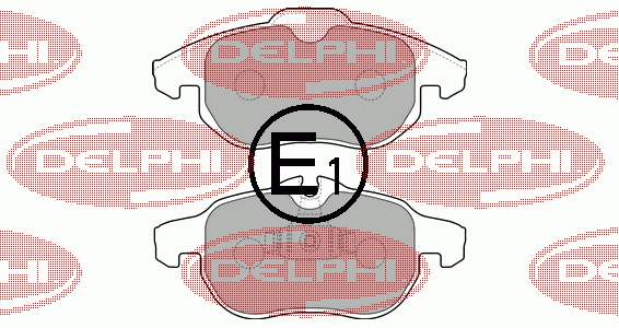 Купити LP1723 Delphi Колодки гальмівні передні, дискові