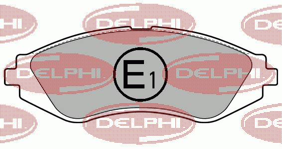 Тормозні колодки Delphi LP1779