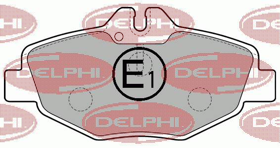 LP1791 Delphi Передні гальмівні колодки